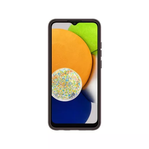 Samsung Soft Clear tok Galaxy A03 készülékhez fekete (sérült csomagolású)