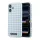 Karl Lagerfeld PU Houndstooth Resin Plate MagSafe tok iPhone 17 készülékhez kék
