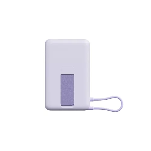 Xiaomi Magnetic külső akkumulátor 33W 10000mAh beépített USB-C kábellel és állvánnyal lila