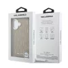 Karl Lagerfeld PU perforált monogramos MagSafe tok iPhone 17 készülékhez bézs