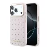 Karl Lagerfeld perforált PU arany pöttyös MagSafe tok iPhone 17 Pro Max készülékhez rózsaszín