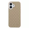 Karl Lagerfeld PU Perforated Gold Dots MagSafe tok iPhone 17 készülékhez bézs