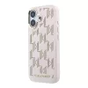 Karl Lagerfeld PU Perforated Monogram MagSafe tok iPhone 17 készülékhez rózsaszín