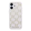 Karl Lagerfeld PU Perforated Monogram MagSafe tok iPhone 17 készülékhez rózsaszín