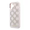 Karl Lagerfeld PU Perforated Monogram MagSafe tok iPhone 17 készülékhez rózsaszín