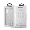 Karl Lagerfeld PU Perforated Monogram MagSafe tok iPhone 17 készülékhez rózsaszín