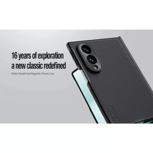 Nillkin Super Frosted FOLD mágneses hátlaptok Samsung Galaxy Z Fold 8 készülékhez átlátszó fekete