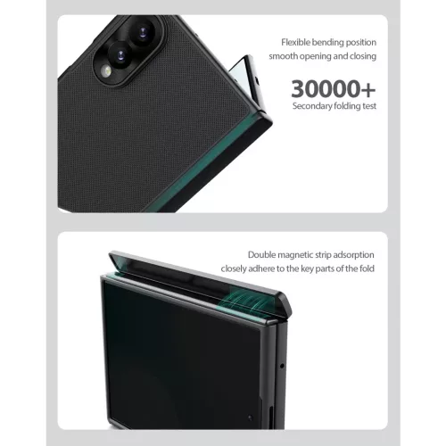 Nillkin Super Frosted FOLD mágneses hátlaptok Samsung Galaxy Z Fold 8 készülékhez átlátszó fekete