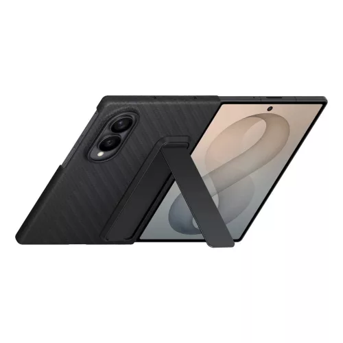 Samsung karbonszálas állványtok Galaxy Z Fold 8 készülékhez fekete