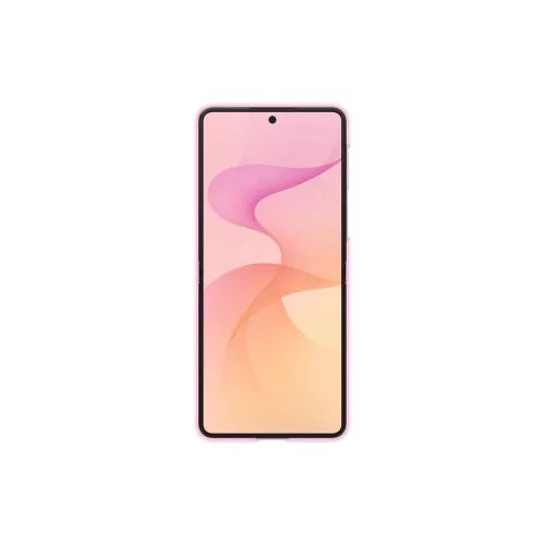 Samsung Galaxy Z Flip 8 készülékhez EF-EF776CVE szilikonos mágneses tok gyűrűvel rózsaszín