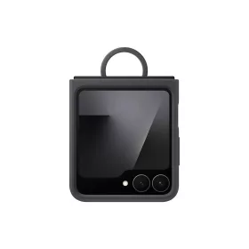   EF-PF741TBE Samsung Galaxy Z Flip 6/7 FE készülékhez szilikon tok gyűrűvel, fekete (sérült csomagolású)