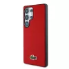 Lacoste Iconic Petit Pique Woven Logo MagSafe tok Samsung Galaxy S25 Ultra készülékhez piros