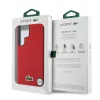 Lacoste Iconic Petit Pique Woven Logo MagSafe tok Samsung Galaxy S25 Ultra készülékhez piros