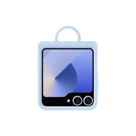   EF-PF741TLE Samsung szilikon tok gyűrűvel Galaxy Z Flip 6/7 FE készülékhez, kék (sérült csomagolású)