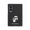 Karl Lagerfeld PU Saffiano Karl and Choupette tok Samsung Galaxy Z Fold 8 készülékhez, fekete