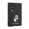 Karl Lagerfeld PU Saffiano Karl and Choupette tok Samsung Galaxy Z Fold 8 készülékhez, fekete