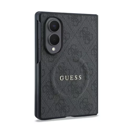 Guess PU bőr 4G mágneses tok Samsung Galaxy Z Fold 8 készülékhez fekete