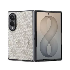  Guess PU bőr 4G Magnetic tok Samsung Galaxy Z Fold 8 készülékhez rózsaszín