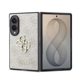   Guess PU 4G fém logós tok Samsung Galaxy Z Fold 8 készülékhez, rózsaszín