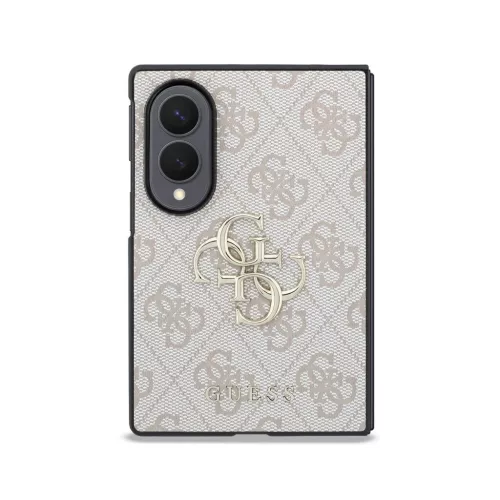 Guess PU 4G fém logós tok Samsung Galaxy Z Fold 8 készülékhez, rózsaszín