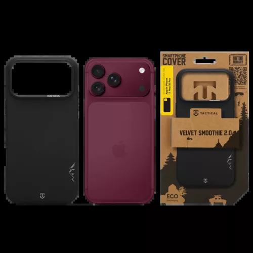 Tactical MagForce Velvet Smoothie tok 2.0 Apple iPhone 17 Pro/18 Pro készülékhez aszfalt