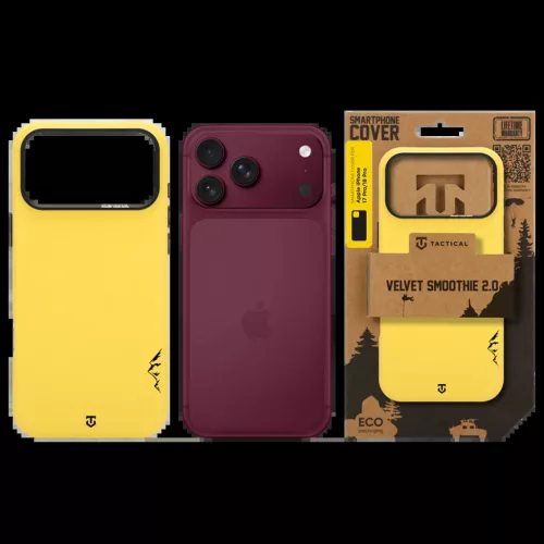 Tactical MagForce Velvet Smoothie 2.0 tok Apple iPhone 17 Pro/18 Pro készülékhez banán