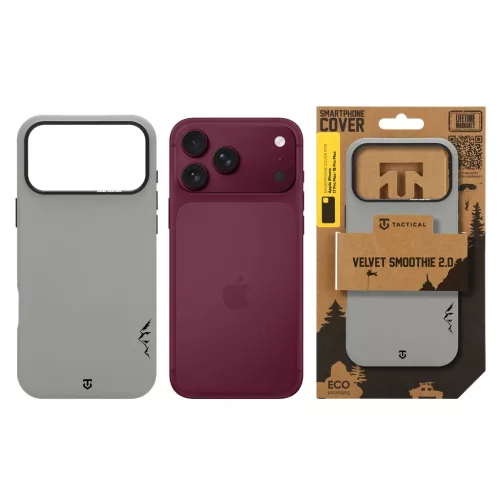 Tactical MagForce Velvet Smoothie 2.0 tok Apple iPhone 17 Pro Max/18 Pro Max készülékhez füstszínű
