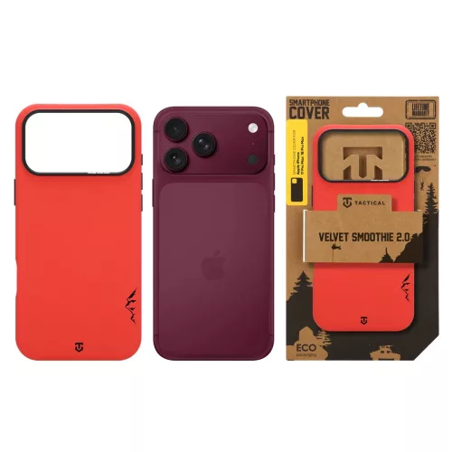Tactical MagForce Velvet Smoothie 2.0 tok Apple iPhone 17 Pro Max/18 Pro Max készülékhez chili