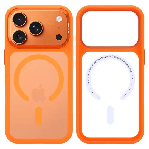 Tactical MagForce Hyperstealth 3.0 tok Apple iPhone 17 Pro/18 Pro készülékhez, narancssárga
