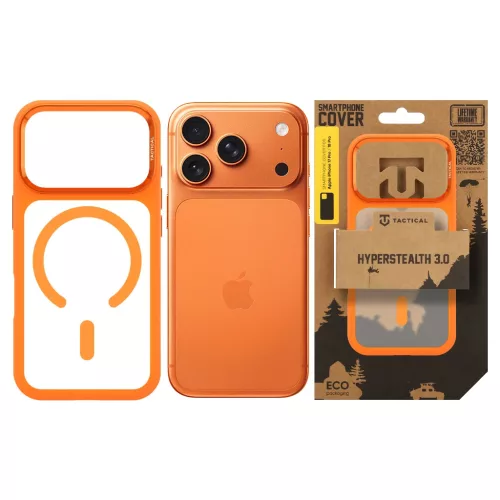 Tactical MagForce Hyperstealth 3.0 tok Apple iPhone 17 Pro/18 Pro készülékhez, narancssárga