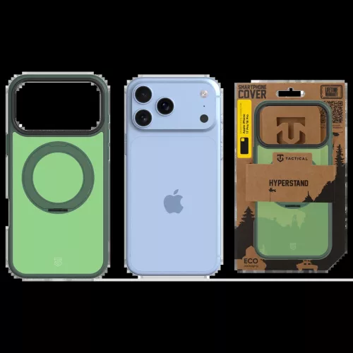 Tactical MagForce Hyperstand tok Apple iPhone 17 Pro/18 Pro készülékhez erdei zöld