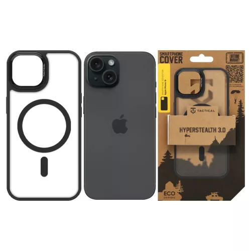 Tactical MagForce Hyperstealth 3.0 tok Apple iPhone 15 készülékhez aszfalt