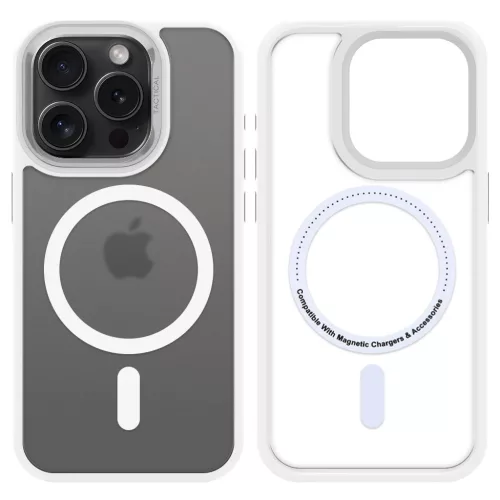 Tactical MagForce Hyperstealth 3.0 tok Apple iPhone 15 Pro készülékhez hófehér