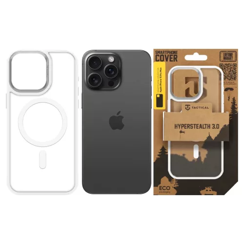 Tactical MagForce Hyperstealth 3.0 tok Apple iPhone 15 Pro Max készülékhez, hófehér