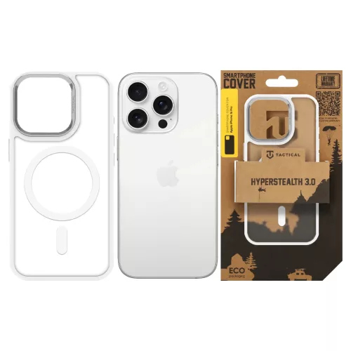 Tactical MagForce Hyperstealth 3.0 tok Apple iPhone 16 Pro készülékhez hófehér