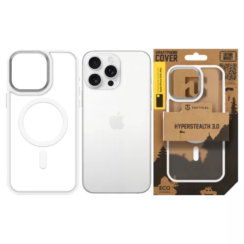 Tactical MagForce Hyperstealth 3.0 tok Apple iPhone 16 Pro Max készülékhez hófehér