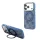 Guess PU 4G Ring Stand MagSafe tok iPhone 18 Pro készülékhez kék