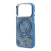 Guess PU 4G Ring Stand MagSafe tok iPhone 18 Pro készülékhez kék