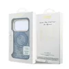 Guess PU 4G Ring Stand MagSafe tok iPhone 18 Pro készülékhez kék