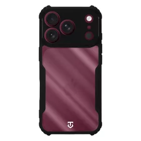   Tactical Quantum Stealth tok Apple iPhone 17 Pro/18 Pro készülékhez, átlátszó/fekete