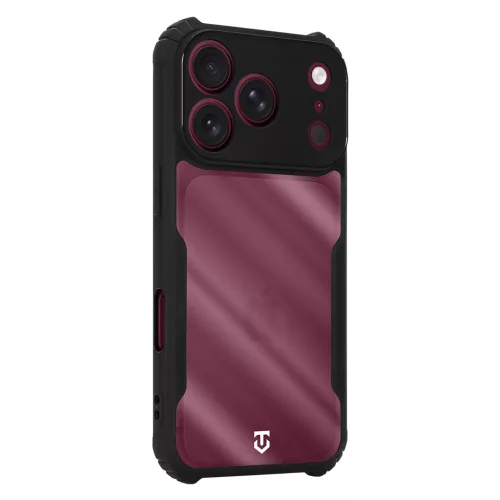Tactical Quantum Stealth tok Apple iPhone 17 Pro/18 Pro készülékhez, átlátszó/fekete