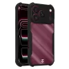 Tactical Quantum Stealth tok Apple iPhone 17 Pro/18 Pro készülékhez, átlátszó/fekete