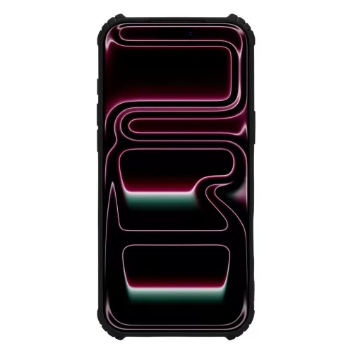 Tactical Quantum Stealth tok Apple iPhone 17 Pro Max/18 Pro Max készülékhez átlátszó/fekete