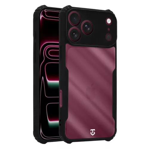 Tactical Quantum Stealth tok Apple iPhone 17 Pro Max/18 Pro Max készülékhez átlátszó/fekete