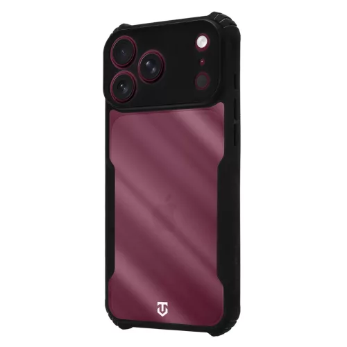 Tactical Quantum Stealth tok Apple iPhone 17 Pro Max/18 Pro Max készülékhez átlátszó/fekete