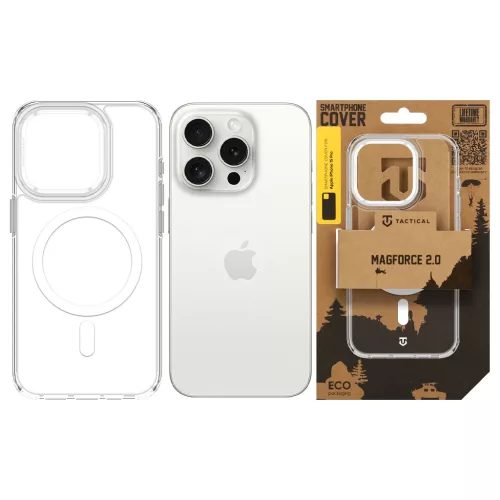 Tactical MagForce 2.0 tok Apple iPhone 15 Pro készülékhez ezüst