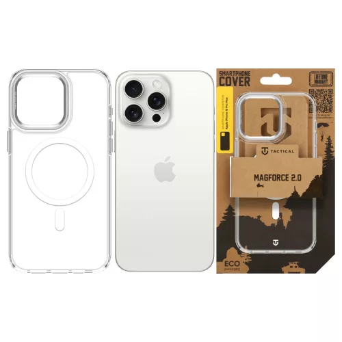 Tactical MagForce 2.0 tok Apple iPhone 15 Pro Max készülékhez ezüst