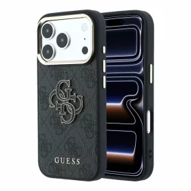   Guess PU 4G Resin Metal Logo tok iPhone 18 Pro készülékhez fekete