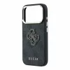 Guess PU 4G Resin Metal Logo tok iPhone 18 Pro készülékhez fekete