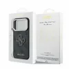 Guess PU 4G Resin Metal Logo tok iPhone 18 Pro készülékhez fekete